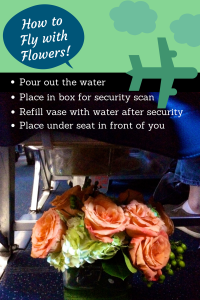 Quick tips to fly with fresh flower arrangements!